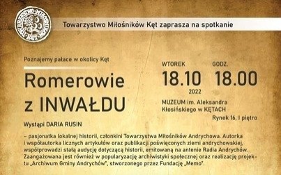 Poznajemy pałace w okolicy Kęt – Inwałd. Towarzystwo Miłośników Kęt zaprasza na spotkanie