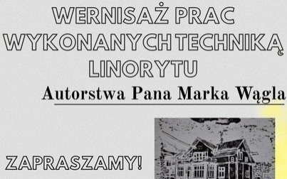 Wernisaż wystawy linorytów Marka Wągla