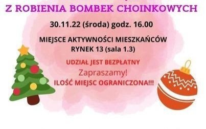 Warsztaty z tworzenia bombek choinkowych