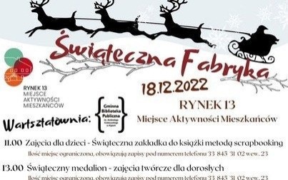 Fabryka świąteczna już w niedzielę! Nie przegap naszych atrakcji!