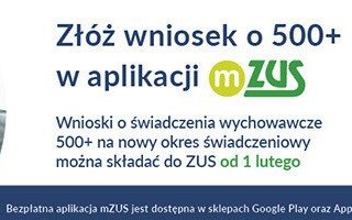 ZUS rozpoczął przyjmowanie wniosków o świadczenie wychowawcze 500+ na nowy okres świadczeniowy