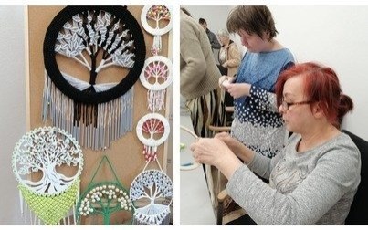 Kreatywne i integracyjne Warsztaty Makramy ze SON "Jeden Drugiemu" w Kętach