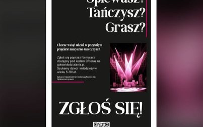 Zgłoś się do projektu muzyczno-tanecznego!