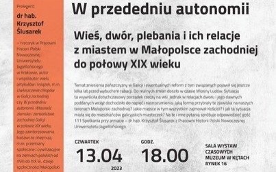 W przededniu autonomii. Muzeum zaprasza na spotkanie przy armacie