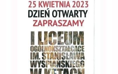 Dzień Otwarty w WYSPIANIE - zapraszamy