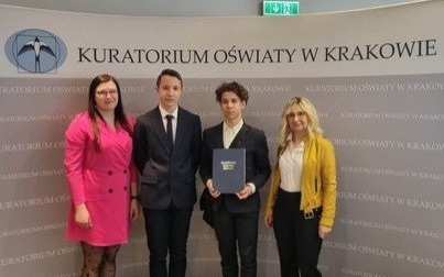 Uczniowie „Dwójki” na gali laureatów w Krakowie