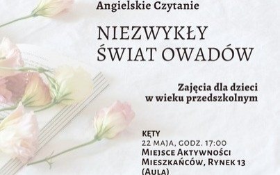 Niezwykły świat owadów – Zajęcia języka angielskiego dla przedszkolaków