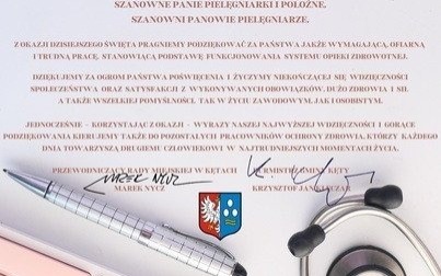 Życzenia z okazji Międzynarodowego Dnia Pielęgniarek i Położnych