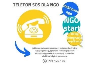NGO! Ruszamy z nowym pomysłem na wsparcie! Telefon S.O.S dla NGO!
