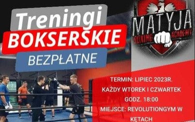 Bezpłatne letnie treningi bokserskie dla dzieci i młodzieży z Matyja Boxing Academy