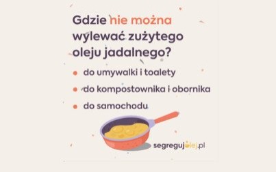 Zużyty olej jadalny to odpad, który zanieczyszcza nasze środowisko