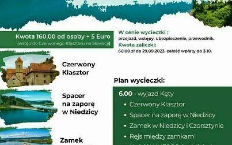 Wycieczka Niedzica – Czorsztyn  z Domem Kultury w Kętach 