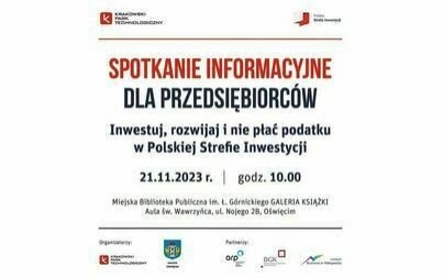 Inwestuj, rozwijaj i nie płać podatku w Polskiej Strefie Inwestycji: Spotkanie informacyjne dla przedsiębiorców