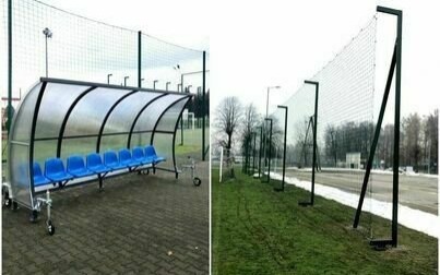 Piłkochwyt i wiata sportowa już czekają na nowy sezon