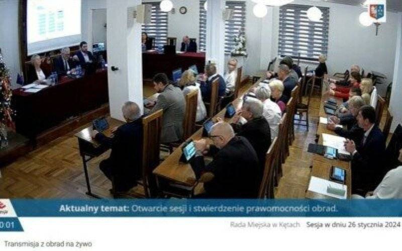 Transmisja z LXVII sesji Rady Miejskiej w Kętach
