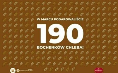 Chlebobranie - 190 bochenków chleba podarowanych w ramach akcji