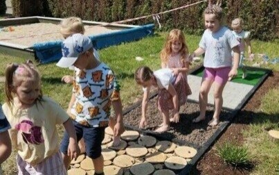 Ścieżka sensoryczna w SPWP w Bielanach