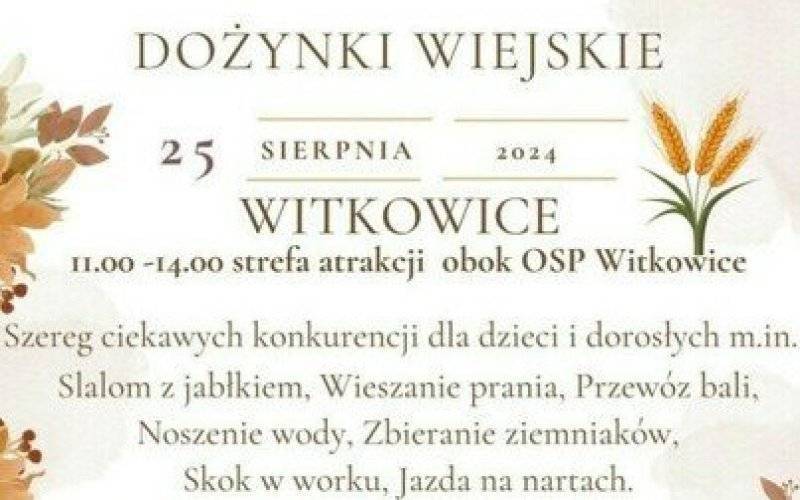 Dożynki Wiejskie w Witkowicach