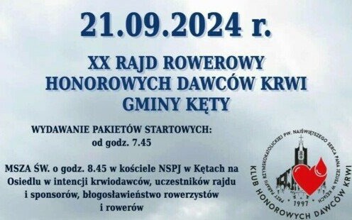 Ruszyły zapisy na XX Rajd Rowerowy