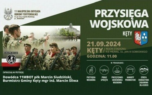 Przysięga wojskowa małopolskich Terytorialsów