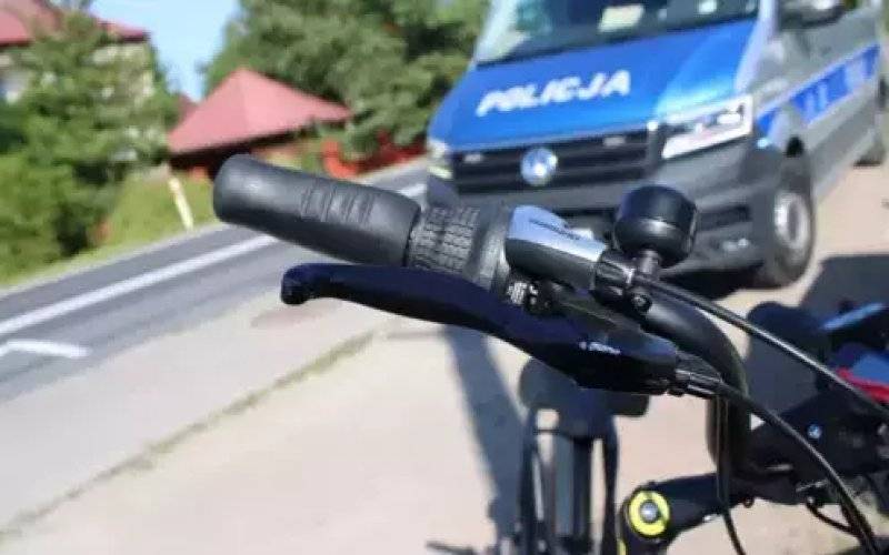 Policjanci przerwali jazdę nietrzeźwemu rowerzyście w Łękach