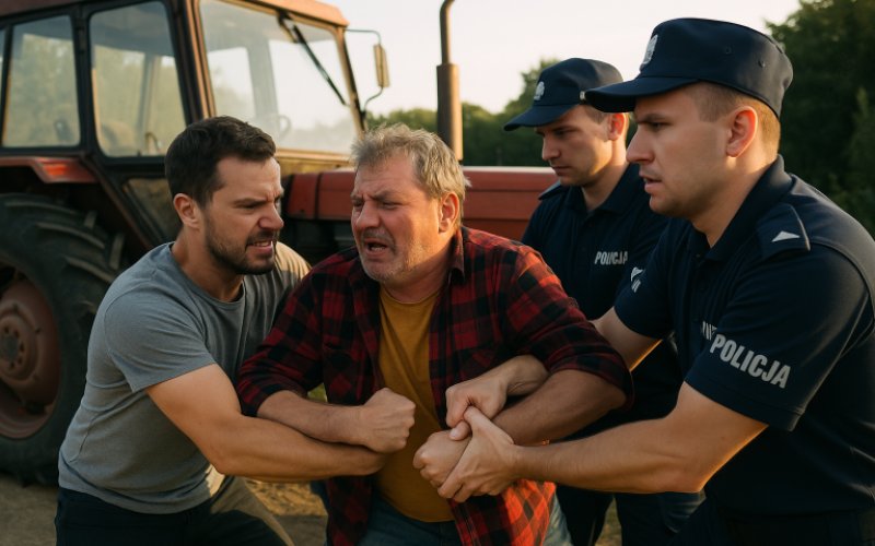 Nietrzeźwy traktorzysta zatrzymany przez policję. Wcześniej naruszył nietykalność cielesną sąsiada