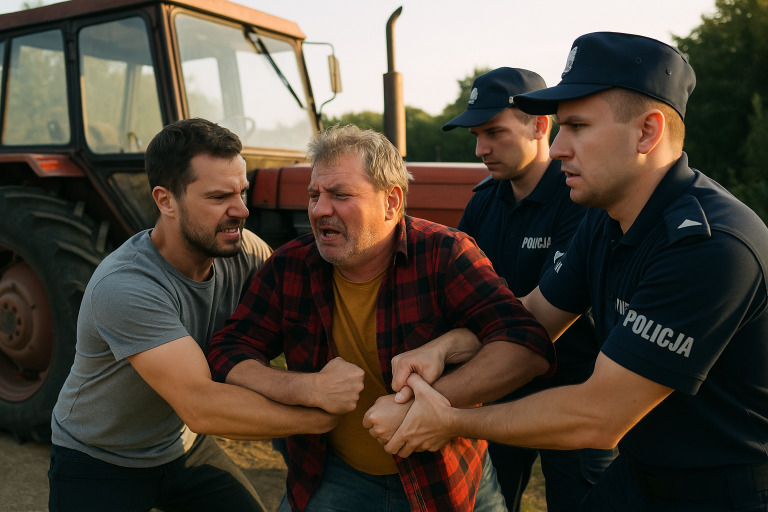Nietrzeźwy traktorzysta zatrzymany przez policję. Wcześniej naruszył nietykalność cielesną sąsiada