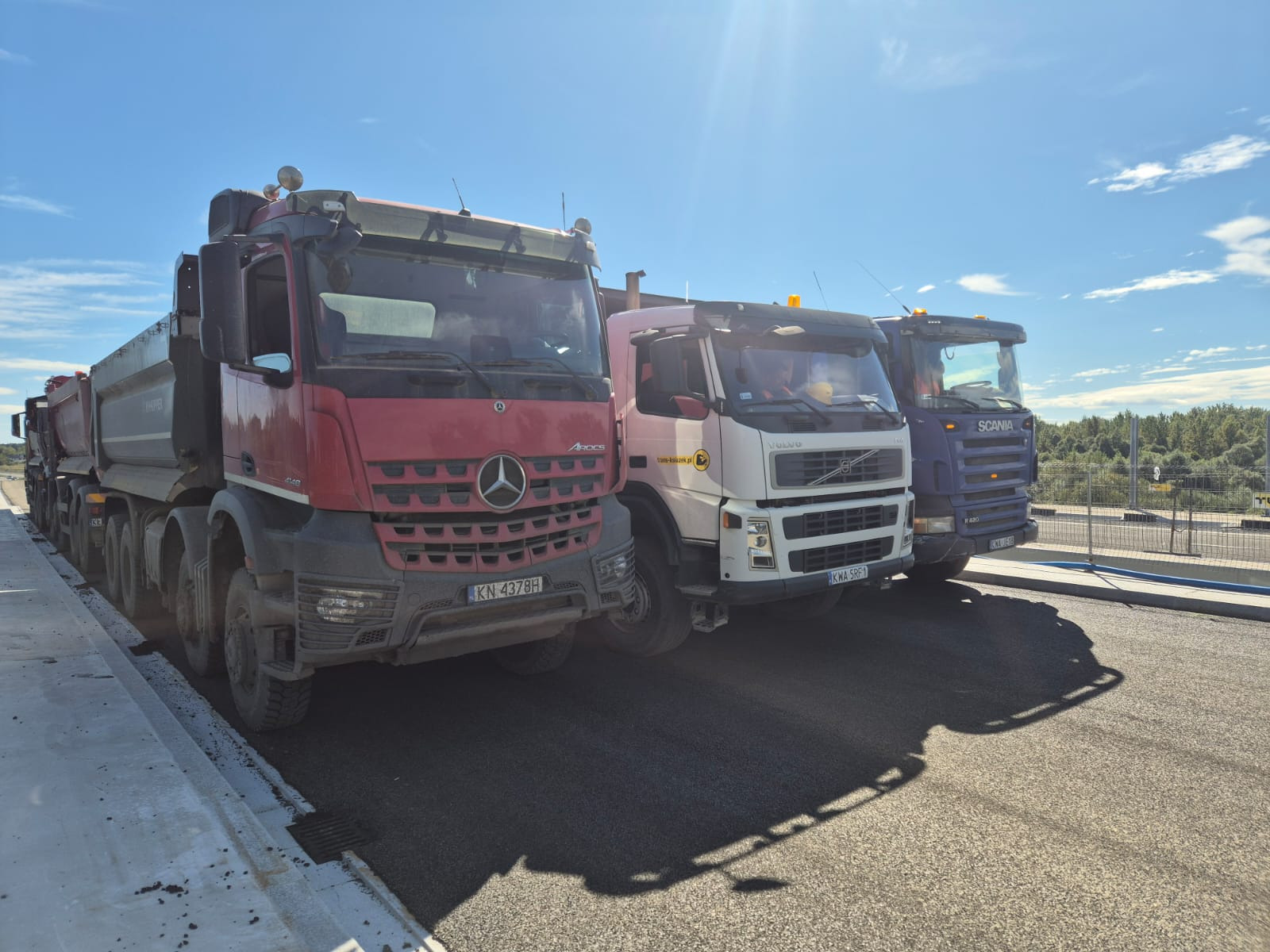 Próbne obciążenia mostu na Sole w ciągu obwodnicy Oświęcimia (DK44)