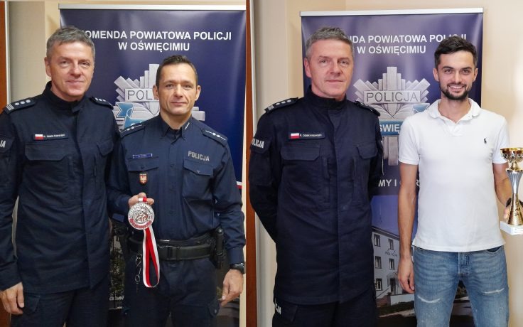 Dwaj oświęcimscy policjanci odnieśli duże sukcesy w zawodach sportowych 