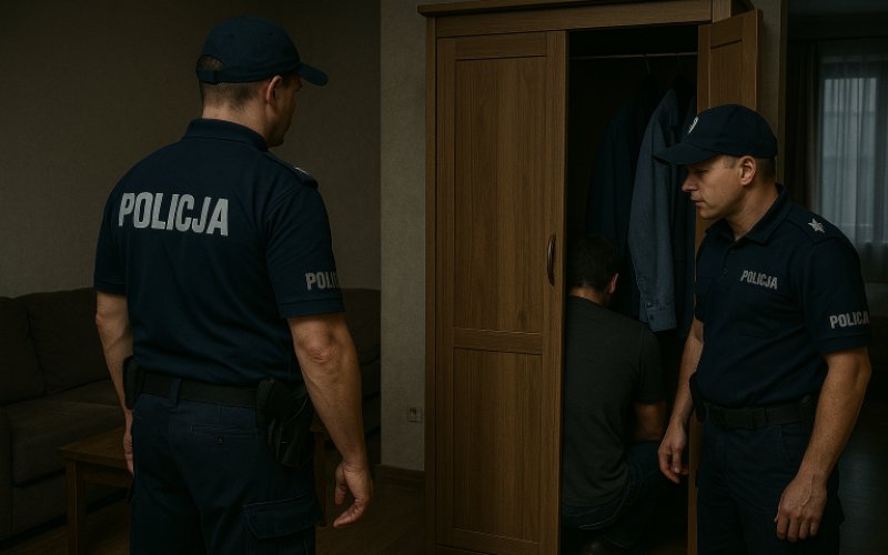 Wystarczyły dwa dni – 19 poszukiwanych zatrzymanych! Jeden z nich ukrył się… w szafie