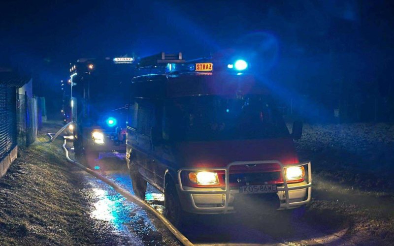 Pożar zabudowań w Bulowicach