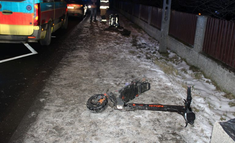 Szegóły wczorajszego wypadku z udziałem 18-letniego kierowcy hulajnogi