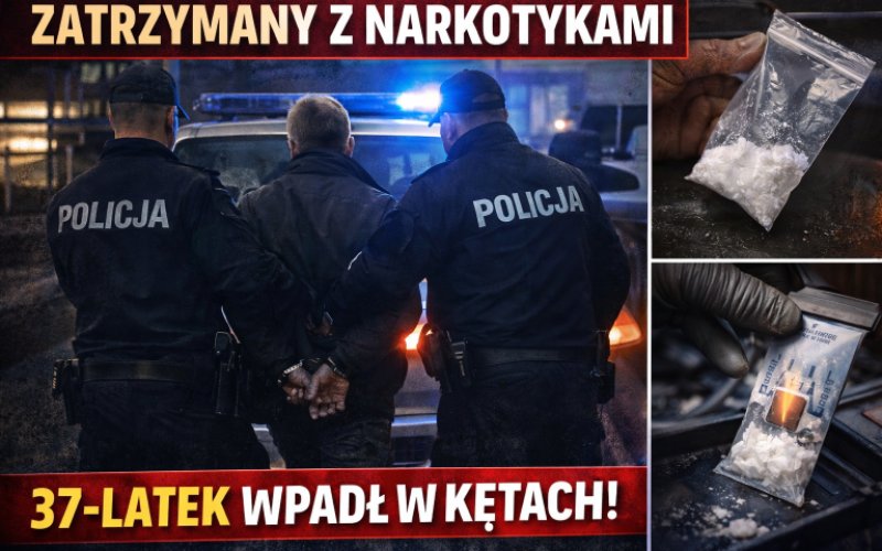 Policjanci zatrzymali mężczyznę podejrzanego o posiadanie narkotyków