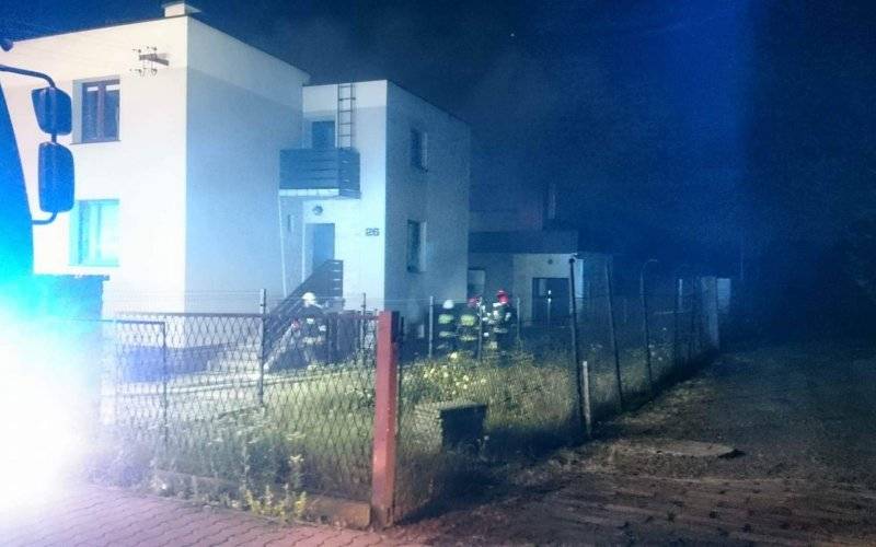 Pożar piwnicy w Kętach. ZDJĘCIA, FILM !