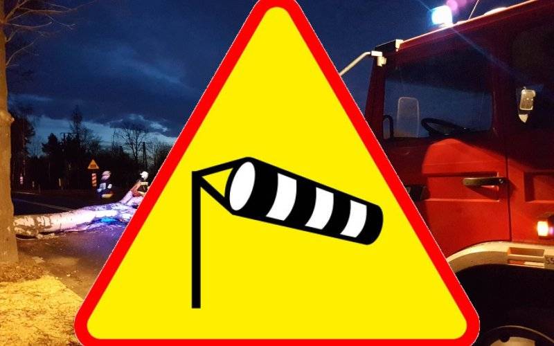 UWAGA ! Wiatr zrywa dachy, porywa garaże oraz łamie drzewa !