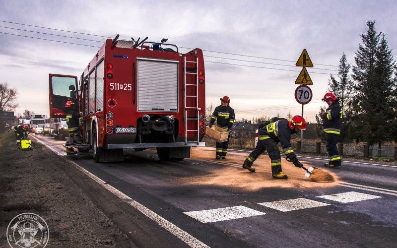 Zderzenie dwóch samochodów ciężarowych na obwodnicy Oświęcimia ! ZDJĘCIA !
