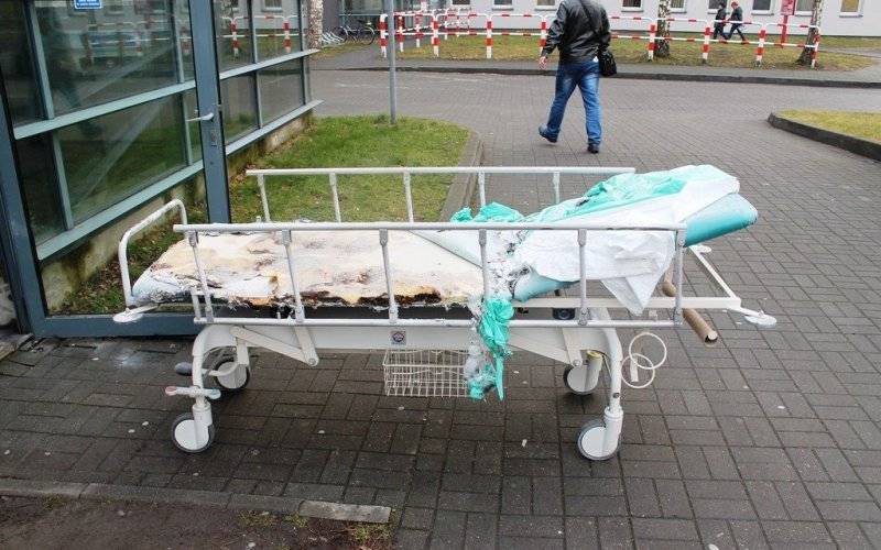 Pożar w Szpitalu Powiatowym! Ogień podłożył mężczyzna, który trafił na SOR po pożarze przy ul. Bałandy ?! FOTO!