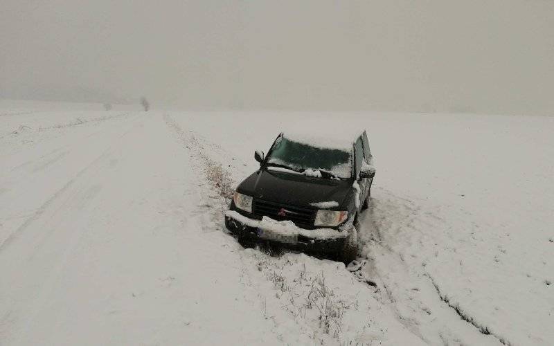 Trudne warunki na drogach powiatu oświęcimskiego.