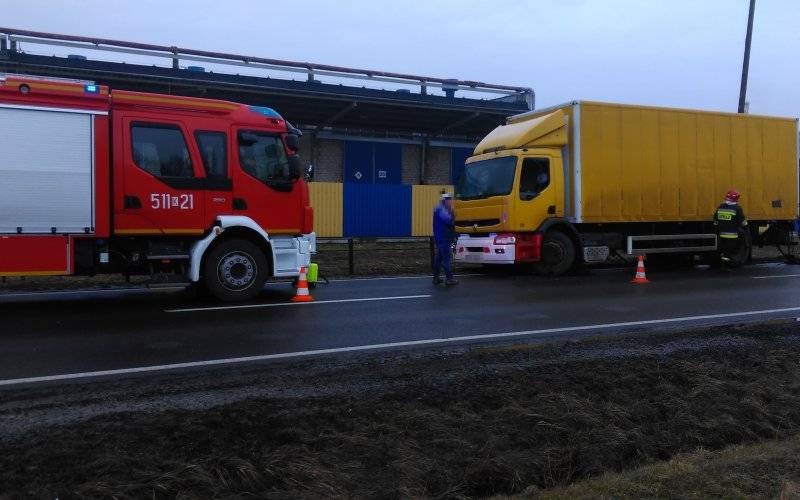 Na DK44 zderzyły się dwie ciężarówki. FOTO!