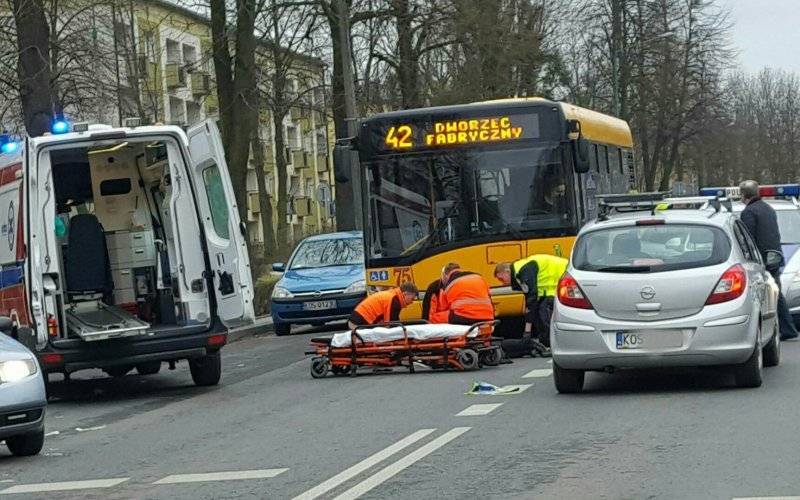 UWAGA ! Potrącenie pieszej w Oświęcimiu.