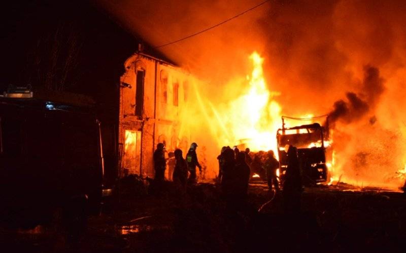 Pożar w Łękach. FILM!