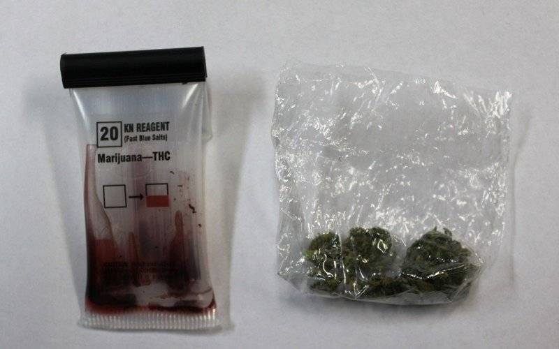 W ręce policjantów wpadł młody amator narkotyków.