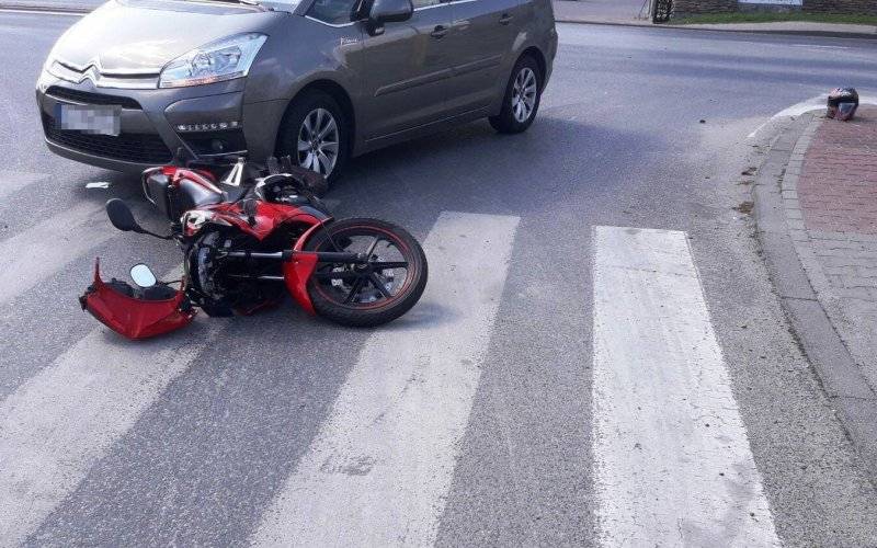 Motocyklista poszkodowany w Osieku. ZDJĘCIA!