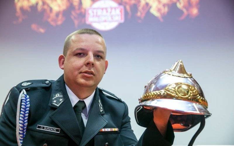 Strażak OSP Jawiszowice – Dawid Burzacki z tytułem Strażaka Roku w Małopolsce.