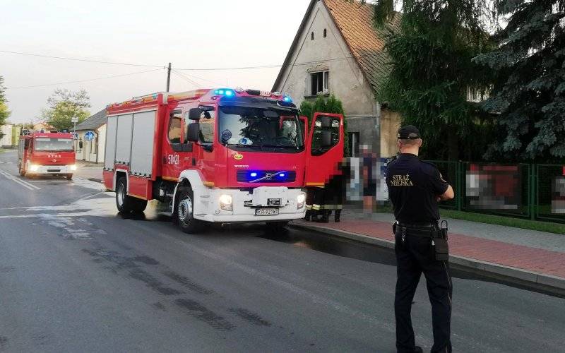 Pożar budynku w Oświęcimiu. ZDJĘCIA!