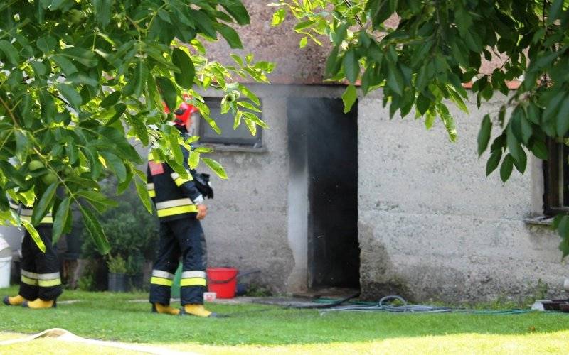 Pożar kotłowni w Porębie Wielkiej. ZDJĘCIA!