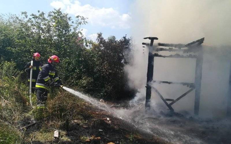 Pożar altany w Oświęcimiu. ZDJĘCIE!