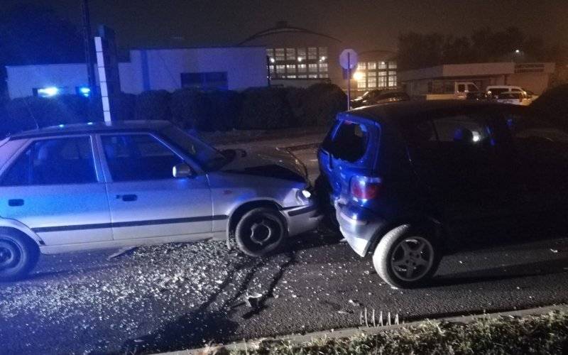 Zderzenie trzech samochodów w Kętach. ZDJĘCIA!