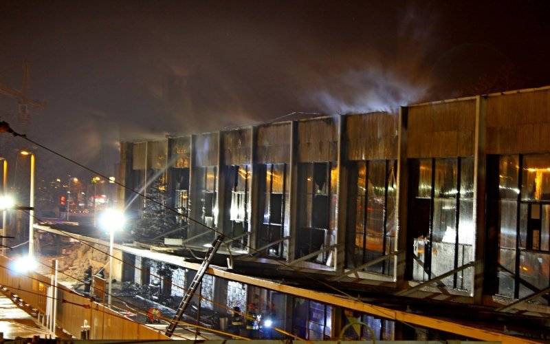 OPIS AKCJI: Pożar dworca kolejowego w Oświęcimiu. FILM, ZDJĘCIA!