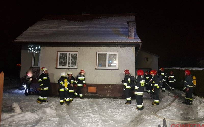 Pożar kotłowni w Skidziniu. ZDJĘCIA, FILM!